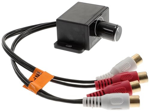 FAVOMOTO Remote Amplifier Level Bass Audio Volume Control Knob with 2 RCA Connector