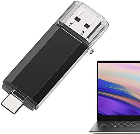 Bexdug Clé USB C 128 Go,Clé 2 en 1 avec Porte-clés - Clé USB Double Type C clé USB pour Smartph, Ordinateurs, tablettes, PC