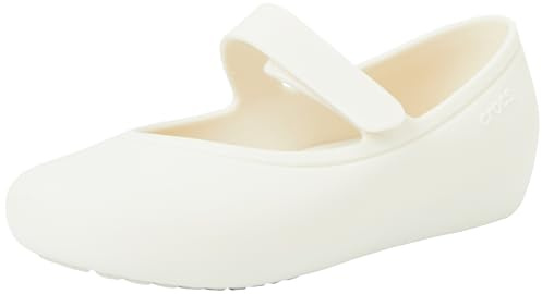 Crocs Unisex Niño Brooklyn Mary Jane Flat T Plano, Stucco, 22/23 EU