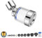Wasserfilter Wasserhahn, MYLERCT 360° Drehbarer Wasserhahnfilter, mit 6 Stück PP-Baumwolle Filterelement Und Universaladapter für Spüle, Wasserhahn Filter für Spüle, Küche, Badezimmer