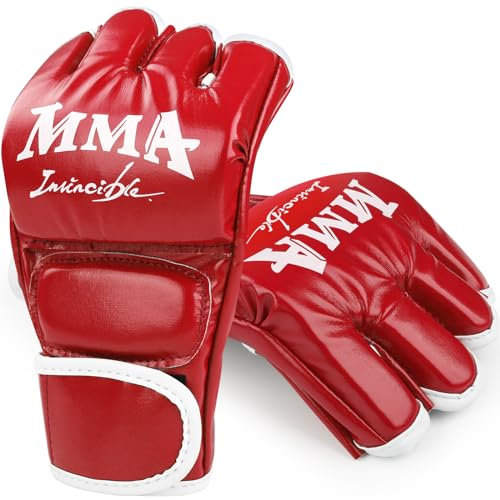 Music Boxing Machine Boxhandschuhe, Punchinghandschuhe Karate Handschuhe für Sparring Martial Arts für Erwachsene und Kinder MMA Body Combat Taekwondo Training, (Rot)