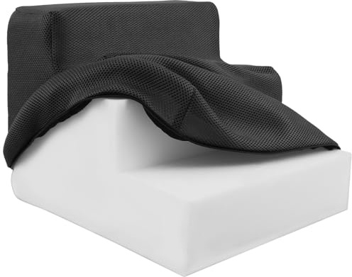 Dog Steps for Bed 34x40x30cm, 3-Steps High Density Foam Dog Stairs with Detachable Cover & Non Slip Bottom, Washable Pet Steps Ladder for Sofa Low Bed Couch0cm