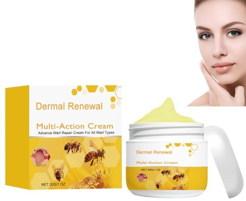 Crema reparadora de veneno de abeja,Eliminador De Marcas En La Piel, Hidratante Para El Cuidado Del Cuerpo,Crema avanzada para eliminar verrugas de todo tipo (1)