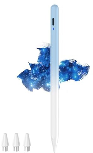 Stylus Pen for Touch Screens, POM Feder Stift für Tablet, Type-C Touchscreen Stift Kompatibel mit Switch/Samsung/Huawei/Lenovo/Mi/Vivo und Anderen Android Smartphone und Tablet (Farbverlauf Blau)