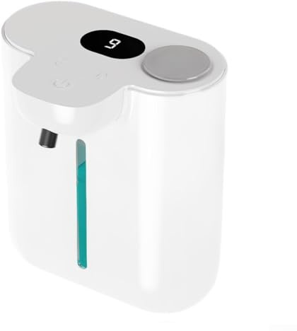 Dispensador de jabón automático, dispensador de desinfectante de manos de espuma con pantalla digital montado en la pared, dispensador de jabón sin contacto con sensor inteligente para hoteles (gel