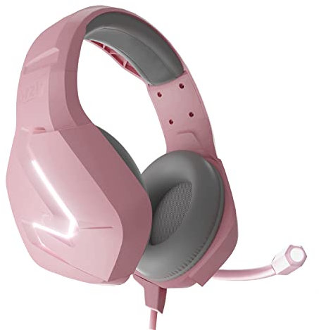 Orzly Gaming Headset (Pink) for PC and Gaming Consoles PS5, PS4, XBOX SERIES X | S, XBOX ONE, Nintendo Switch & Google Stadia Stereo sound with noise cancelling mic - Hornet RXH-20 Nakuru Edition
