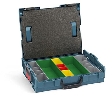 L-BOXX Sortimo L-Boxx 102 Werkzeugkoffer-Set Professional Blau individuell anpassbar mit Ihrem Logo | bestückt mit L BOXX 102 Einlage Ordnungssystem G3 und Deckelpolster