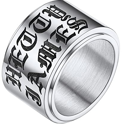 PROSTEEL Anillo Dedo Gordo Mujer, Regalos Novia Anillo Anti Estres, Anillo Boda Pareja