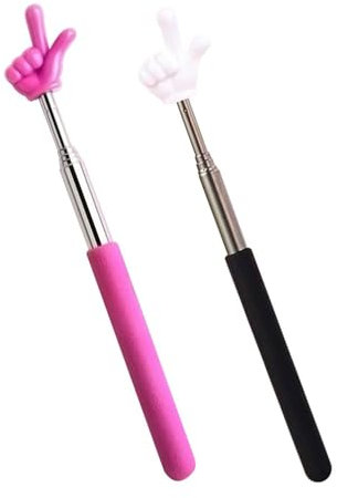 2 Unidades De Bastón Telescópico Para Lectura De Dedos, Puntero Telescópico, Puntero De Dedo, Puntero De Presentación, Puntero Retráctil Para Profesores, Puntero De Mano Para Niños