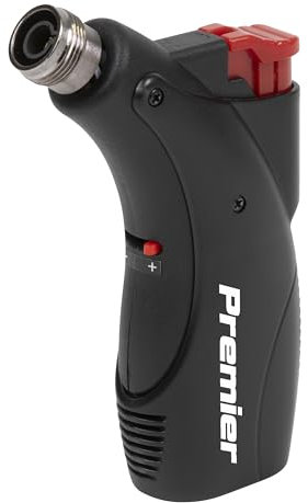 Sealey Premier Micro Butane Hot Air Blower/Heating Torch with Heat Shrink Tube, Dual Action, Flameless – AK2974