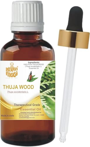LEVENMOOI Thuja Wood (Thuja occidentalis L) Therapeutic Grade Essential Oil Pure & Natural 30ML Amber Bottle with Dropper Perfect for Diffuser, Humidifier, Aromatherapy & Multipurpose DIY Affordable