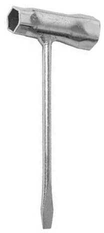 Rixotix Motosägenschlüssel Zündkerzenschlüssel 13/19 mm + Schlitzschraubendreher