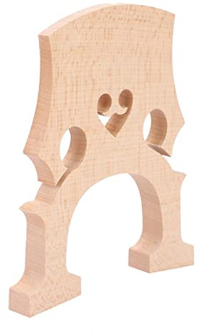 Qukaim 4/4 Cellobrücke Ahornholz Cellobrücke Ersatzteile für 4/4 und 3/4 Cellos, Celloakkories, Violinwirbel und Stimmwirbel, hochwertige Instrumentententeile