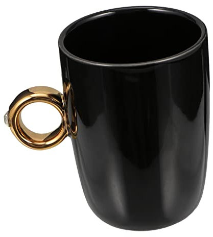 Alipis 1pezzi Tazza Per Acqua in Porcellana Design Ad Anello Elegante e Sicuro Adatto Tè Nero Caffè e Altre Bevande Calde e Fredde Leggero e Portatile