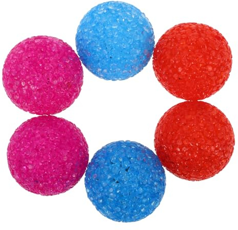 HEMOTON Lot de 6 Balles Clochettes Interactives pour Chat en Plastique 5 Cm Couleur Aléatoire Jouet D’intérieur Stimulant L’Instinct de Chasse pour Chatons et Chats Adultes