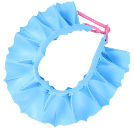 Parliky Boy Girl Shower Cap Wash Hair Hat Shampoo Shield for Boys and Girls Adjustable Silicone Bathing Cap