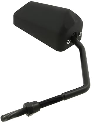 Spiegel STR8 F1-Style, universal, schwarz matt, M8 Gewinde (inkl. Adapter Linksgewinde)