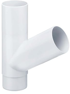 INEFA Tuyau Descente Branchement 60° 100/100mm Blanc Plastique Accessoires Gouttière