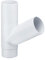 INEFA Abzweiger Fallrohr 60 Grad, PVC DN100/100 Weiß Zubehör Fallrohr Kunststoff, einfache Steckmontage, Made in Germany