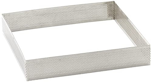LACOR 68570-Stampo anello tabella perforato, dimensioni: 20 x 20 x 3, 5 cm, colore: grigio