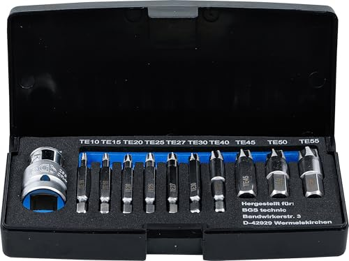 BGS 9170 | Schraubenausdreher-Satz | für defektes T-Profil (für Torx) T10 - T55 | 11-tlg.