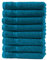 8X Gästetuch | Petrol | 100% Baumwolle Frottier | Oeko-TEX® Standard 100 | Premium Qualität 500 g/m²