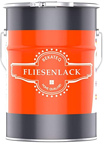 BEKATEQ 1K Fliesenlack für Boden- und Wandfliesen, 2,5l Lichtgrau seidenmatt I Fliesenfarbe für innen & außen I Hohe Deckkraft & gute Haftung I Für Küche, Bad, Keller BE-713