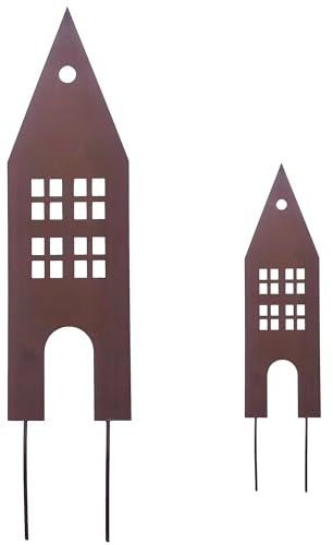 KRONLY Spina da giardino a forma di cuore, 34 cm, resistente alle intemperie, decorazione da giardino, per esterni