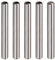 sourcing map 5 Stück M4 Innengewinde Dübelstift 6x50mm Anfasen Flacher Kohlenstoffstahl Zylindrischer Stift Bett Bücherregal Metall Geräte Industriestifte