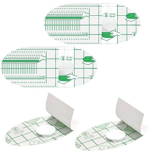 REQAG 80 Piezas Orejeras Impermeables Ultrafinas Transparentes Protector de Orejas de Plástico Orejeras Impermeables Talón Protectores Desechables para los Oídos