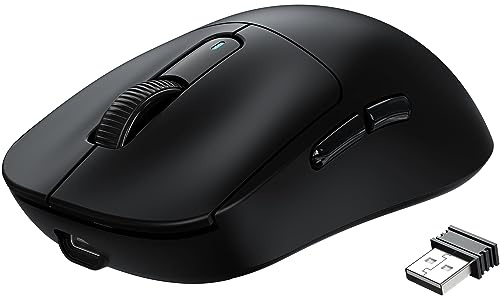 ATTACK SHARK X3 Wireless Gaming Mouse, 49g Ergonomic Computer Mouse, Triple Modes PAW3395 26K DPI Optical Sensor, 200h Battery Life, Programmable Buttons, Gaming Accessories for PC/Laptop/Mac (Black)