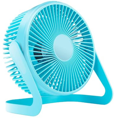 Hztyyier Ventilador de Escritorio USB Mini Ventilador de Escritorio Ventilador de Refrigeración de Mesa Diseño Giratorio Portátil 5 Aspas y Motor Silencioso para el Hogar, Oficina, Coche,