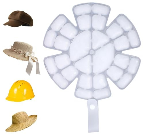 Pack glace casquette de baseball, coussinet froid réutilisable casque de vélo, pour femmes cyclistes, motards, chantier, baseball, camping