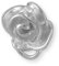 Melina Damen-Charm Basisanhänger Rose 925 Sterling Silber 1800604