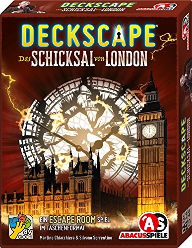 ABACUSSPIELE 38173 - Deckscape - Das Schicksal von London, Escape Room Spiel, Kartenspiel