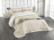 ABAKUHAUS Katze Tagesdecke Set, Lazt Sleepy Cat, Set mit Kissenbezügen Waschbar, für Einselbetten 170 x 220 cm, Beige Grau