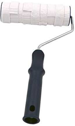 PETSOLA Strukturwalze Stein Musterwalze Farbwalze Farbroller Farbroller Strukturrolle Malerrolle mit Griff