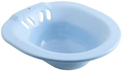 Angoily Sitz Bath for Toilet Seat 15.55X14.37X5.11In Foldable Postpartum Care Basin Perineal Bath Tub for Pregnant Women and Elderly Soaking