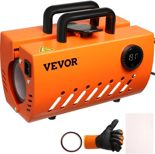 Mug Sublimationspresse Mug Presse 11-30 oz, 620 W Mug Heater Bedrucken Sublimationspresse Schwarz, Tassenpresse Maschine Heißpresse, Max. 25 cm Becherpresse Hitzepresse Wärmepresse