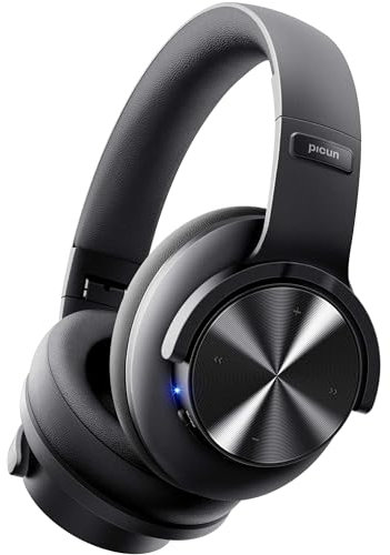 Picun Auriculares Bluetooth B8, 120 Horas de reproducción, inalámbricos, Bluetooth con 3 Modos de ecualización, Baja latencia, Llamadas Manos Libres, Auriculares sobre la Oreja para Viajes