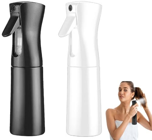 Vaporisateur Cheveux,Vaporisateur Rechargeable Visage Coiffeur,Vaporisateur Flacon,Spray Bottle Cheveux,Spray Brumisateur à Eau Vide Bouteille Pour la Coiffure,Les Plantes,le Nettoyage,2 Pcs (200ML)