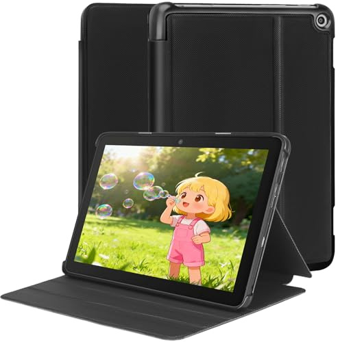 TOKILO Tablet-Schutzhülle für Fire HD 20,3 cm (8 Zoll) 2024, weiche PU-Lederhülle mit automatischer Wake/Sleep-Funktion und verstellbarem Ständer, kompatibel mit LG / Fire 8 Zoll Tablet 12. Generation