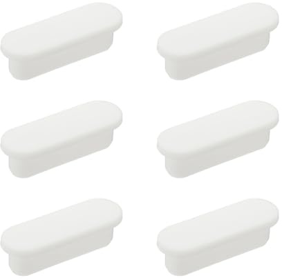 QUARKZMAN 6 Piezas Anillo De Rebosadero De Fregadero, Cubierta De Drenaje De Rebosadero Universal, Inserto En Agujero Tapa De Silicona Tapas Ovaladas para Lavabo De Cocina Baño
