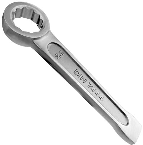 WEDO Clé à oeil à frapper,Diamètre 38mm,Clé à œil avec Fabriqué en acier inoxydable,Longue 215mm,Résistant à la Rouille,Clé à œil à 12 points,résistante à la corrosion