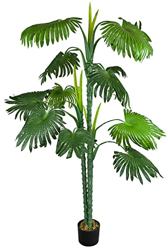 Decovego Planta Artificial Palmera Artificial Selección Decoración Interiorismo, Selección de Plantas de Palmera:Palmera Modelo 20 (150 cm)