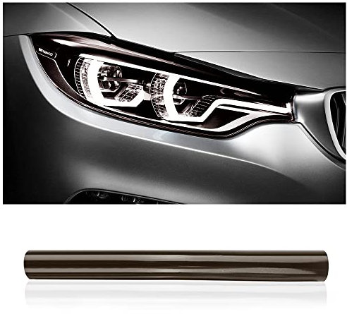 120x30cm Pellicola Fari Auto Tagliabile & Allungabile - Autoadesiva Oscurante Decorazioni per SUV Camion (Nero Chiaro)