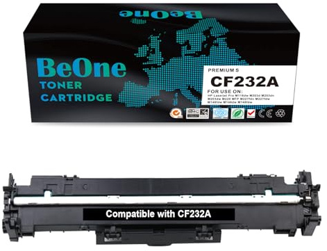 BeOne Compatibile per 32A CF232A Unità Tamburo di Imaging Compatibile per Stampante HP Laserjet Pro M118dw M203d M203dn M203dw M220 MFP M227fdn M227fdw M148fdw M148dw (1 Nero)