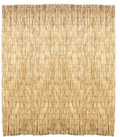 LoviStore Arella in Bambù Naturale, Cannette in Bamboo Listelli da 5mm per Esterno, Recinzione, Recinto, Giardino, Terrazzo, Ringhiera, Canne Canniccio Stuoia Ombreggiante Frangivista (200x500 cm)