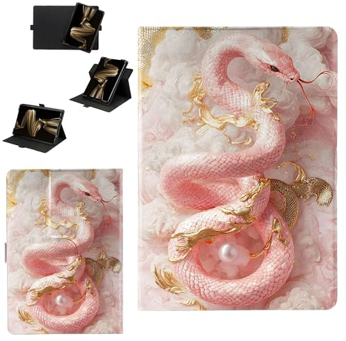 Custodia Compatibile per Amazon Fire HD 8 2024 8.0-pollici Tablet Cover Custodia Case [Funzione di rotazione a 360 gradi][Protezione rinforzata dei bordi contro le cadute] XSTX