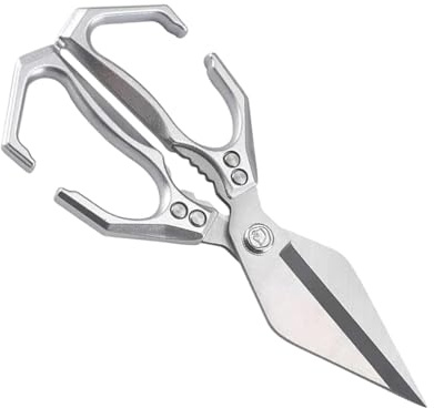Nkmifeg Tijeras de Cocina para Alimentos | Tijeras Resistentes para Aves con Mango de Diseño Ergonómico,Utensilios De Cocina Para Cortar Pollo Verduras Pescado Hueso Aves Mariscos